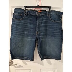 St‎ Johns Bay Mens Comfort Stretch Denim Shorts Dark Wash Size 42